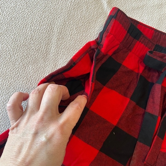 Red and Black Plaid Shorts - Picture 4 of 8